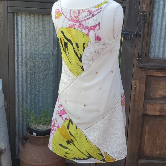 Leifnotes Guarri Patchwork Dress Size 8 - Picture 3 of 12